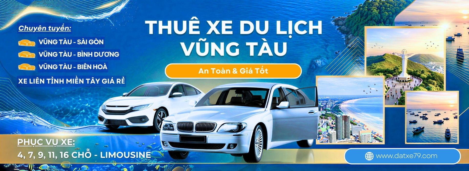 Dịch vụ thuê xe du lịch Vũng Tàu giá rẻ